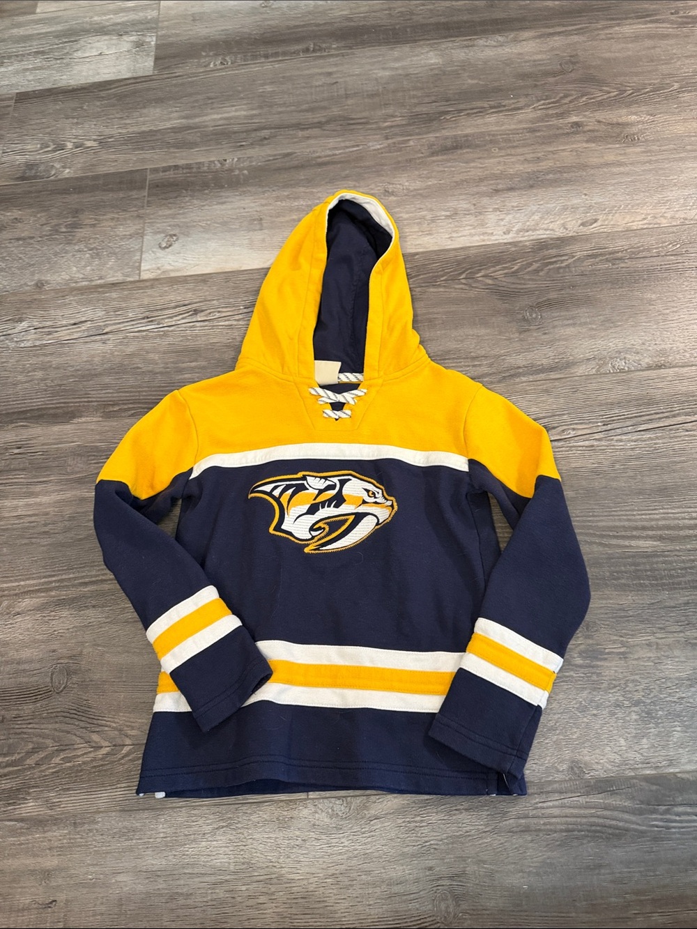 NHL Nashville Predators‎ Navy and Gold Hockey Hoodie
